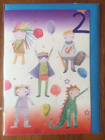 Picture of Birthday Card - Age 2 Boy Costumes
